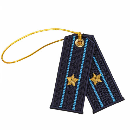 Брелок-погоны ВВС син фон гол просв майор 770₽