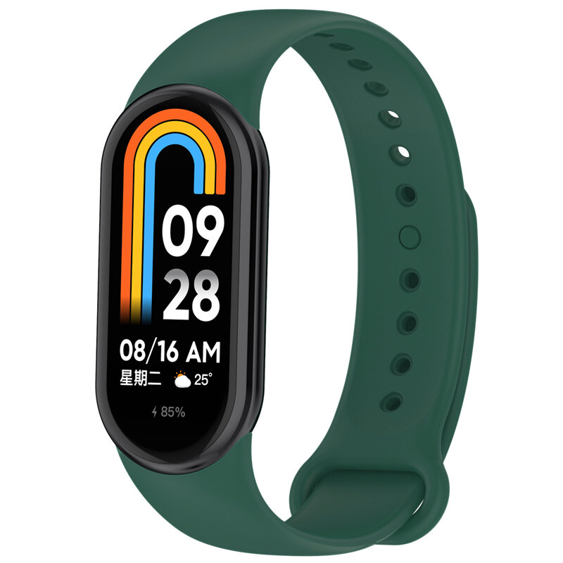 Ремешок для Xiaomi Mi Band 8 темно-зеленый