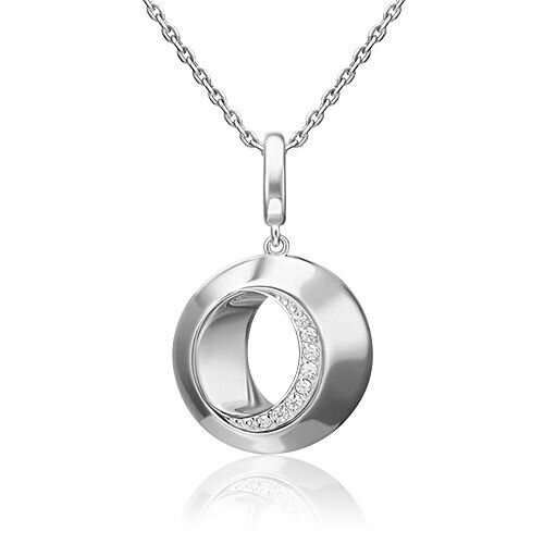 Подвеска PLATINA, серебро, 925 проба, родирование, фианит platina jewelry золотая подвеска с фианитами 03 2621 00 401 1110 48