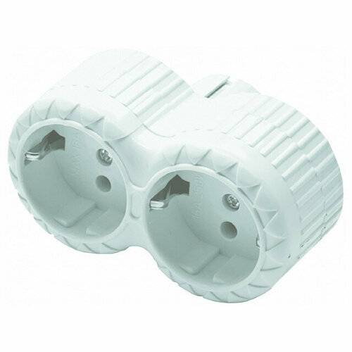 Разветвитель far 2 гнезда сз 250в 16а белый 893₽