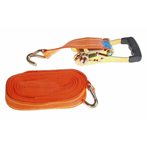 Стяжка крепления груза 4т 12м-50мм с храповиком, стяжка 4-12м, авто-трос