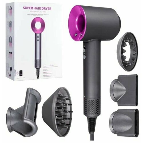 Фен набор для укладки волос Super Hair Dryer 6-in-1