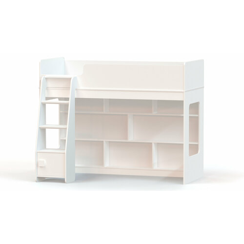 Кровать-чердак с игровой зоной Ridgimmi 3.1 белая
