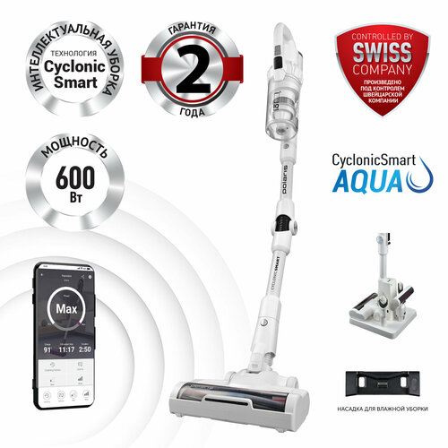 Пылесос портативный POLARIS PVCS 4070 WIFI IQ Home Белый 2699900₽