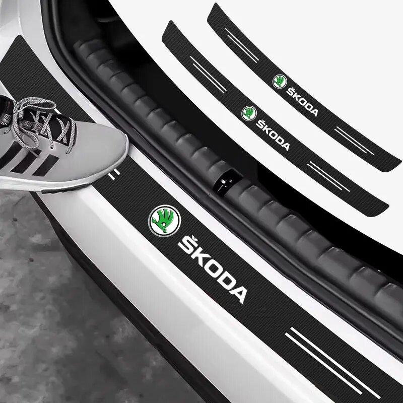 Накладки на заднюю панель автомобиля Skoda