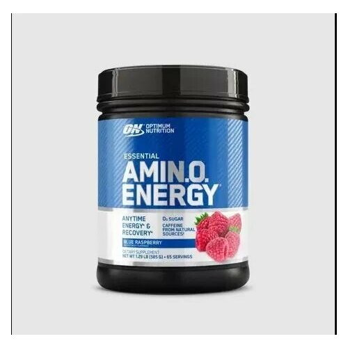 ON Essential Amino Energy 65 serv (Blue Raspberry) аминокислота rule 1 essential amino 9 energy лимонад blue razz 345 гр