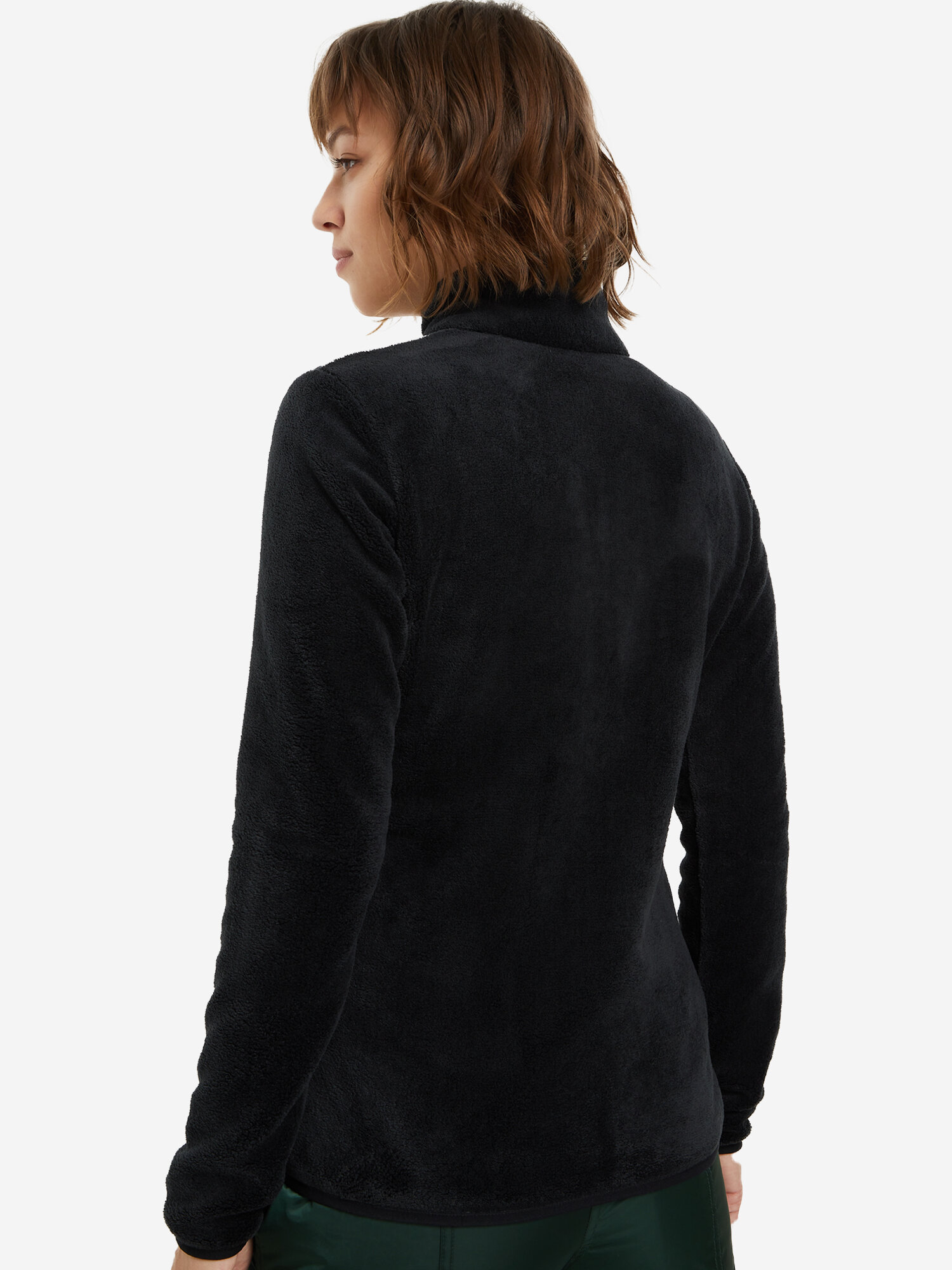 Джемпер GLISSADE Women's F/Z Fleece, размер 50-52, черный/серый — фото 1