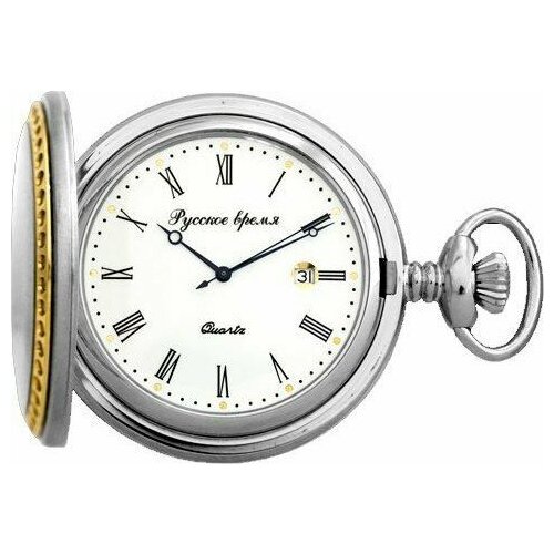 Карманные часы Русское время, серебряный