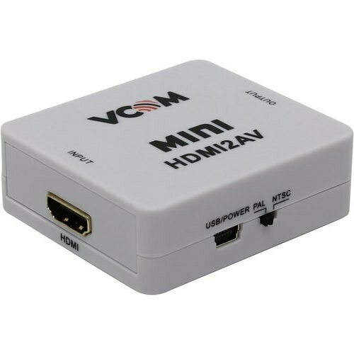 Конвертер VCom DD494 HDMI RCA av rca на hdmi переходник конвертер адаптер преобразователь видеосигнала белый
