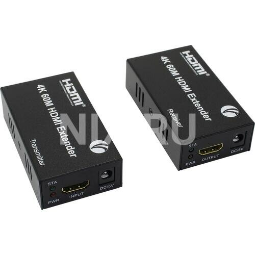 VCOM DD471 Удлинитель HDMI по витой паре до 60м extender VCOM <DD471> +2б.п. - фото №6