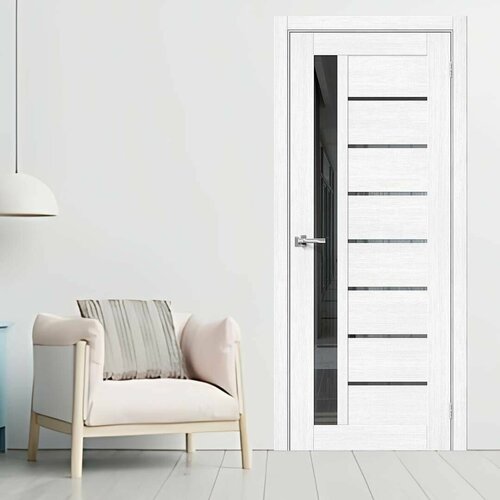 Межкомнатная дверь BV 27 Snow 800х2000 матовое стекло (комплект)