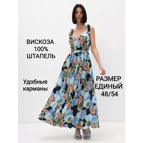 фото Платье yolka_dress, размер единый, синий