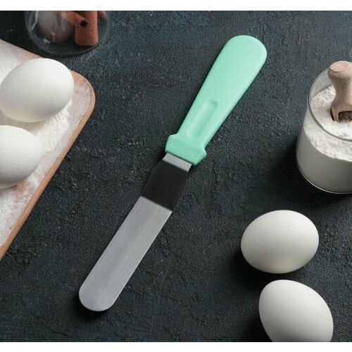 Лопатка-палетка с пласт. ручкой, изогнутая, 26,7см 1822543