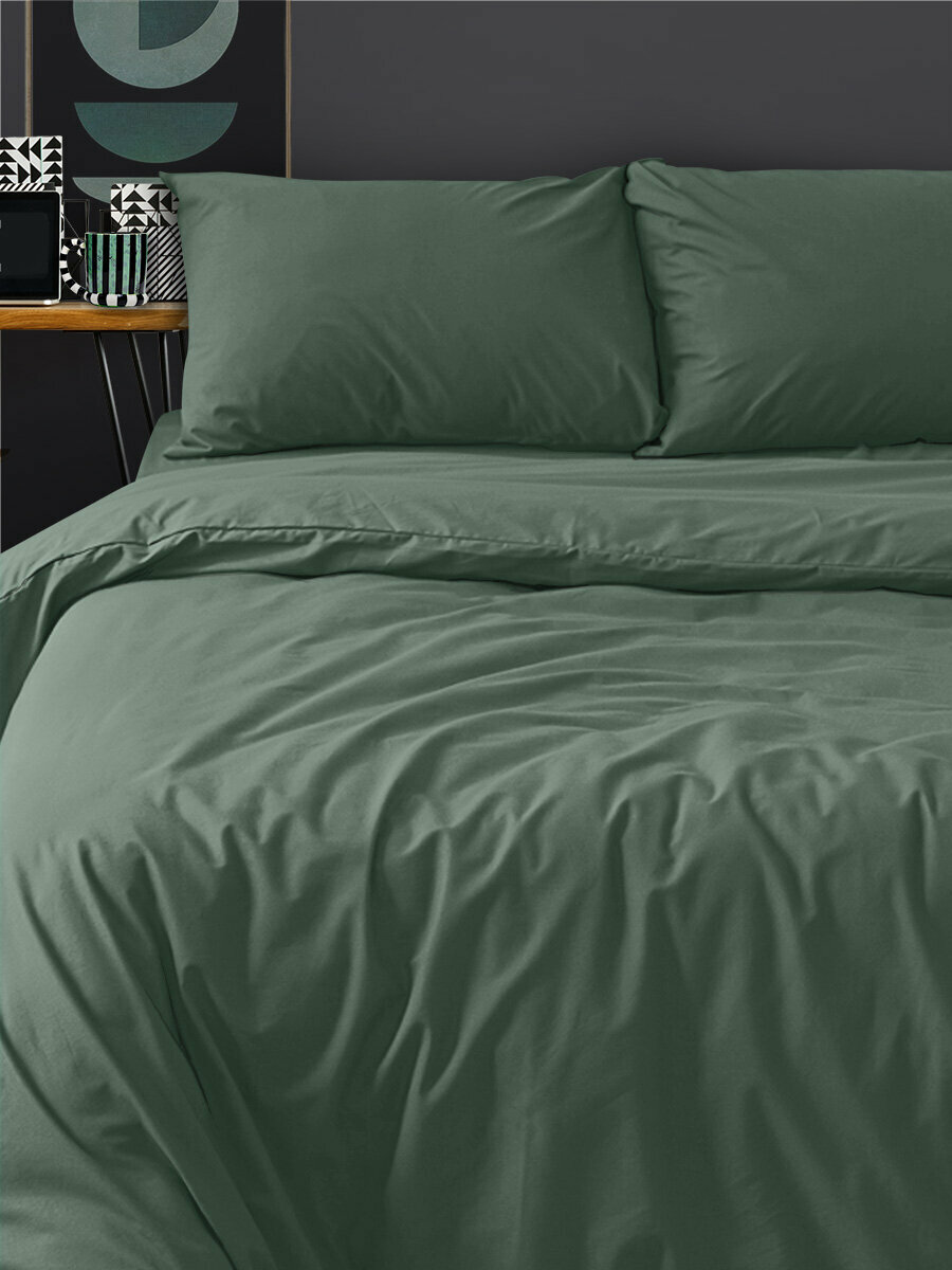 Постельное белье Uniqcute 1,5-спальный Поплин, Лавровый лист
