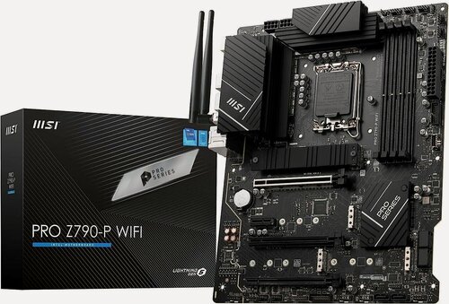 Изображение товара Материнская плата MSI Z790 PRO S1700, поддержка Wi-Fi, 4 слота памяти DDR5