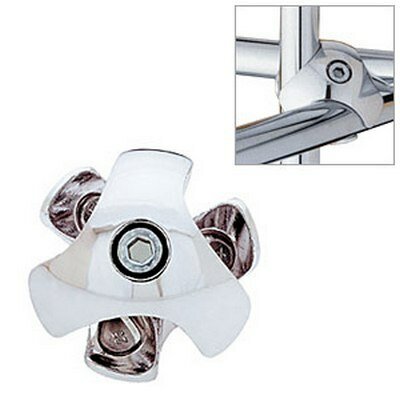 Держатель 3-х труб зажим для 3-х труб (Правый) хром- 2 шт. в упаковке.