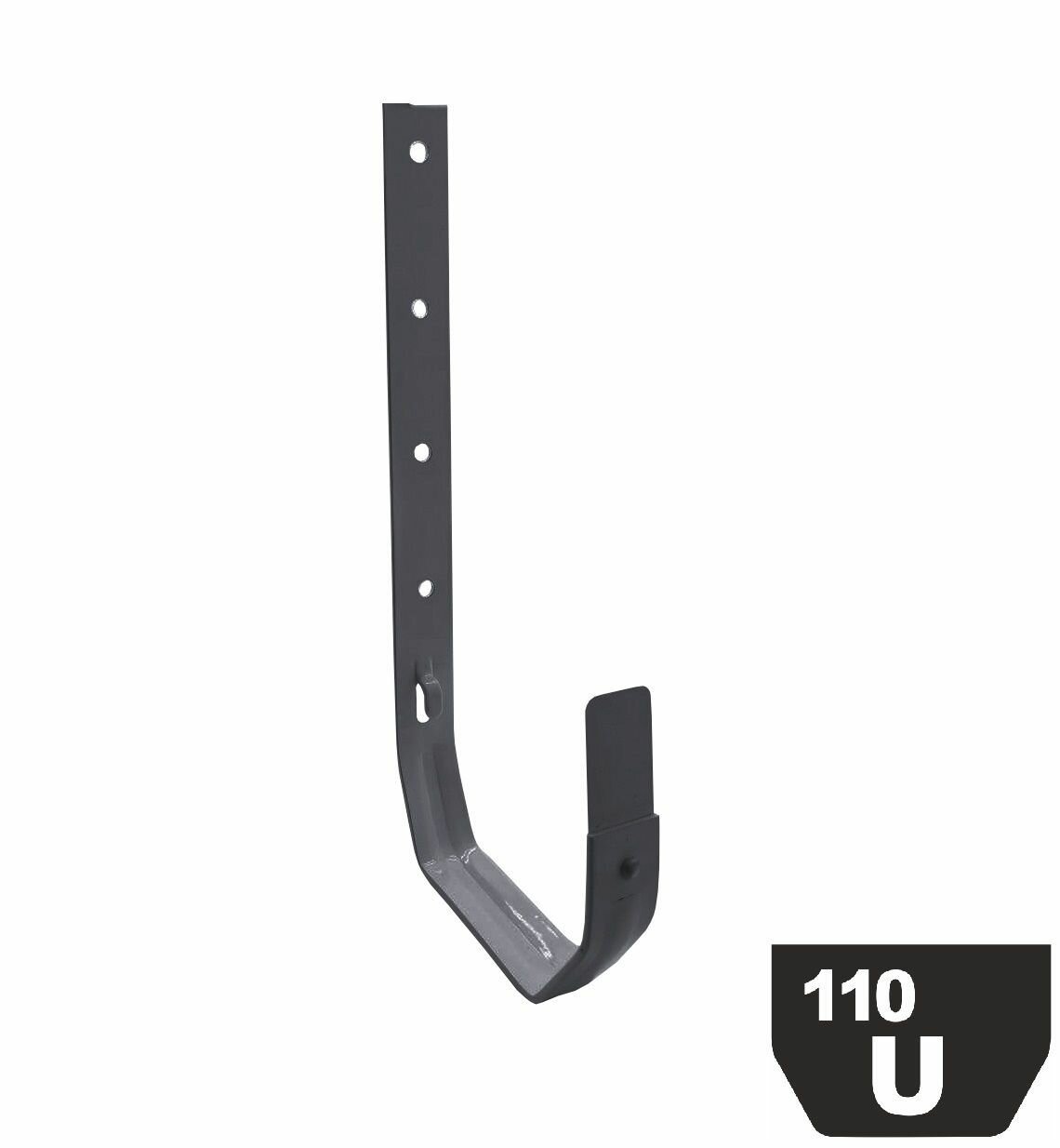 Кронштейн желоба U110/67 UBSB металлический, серый 3 шт
