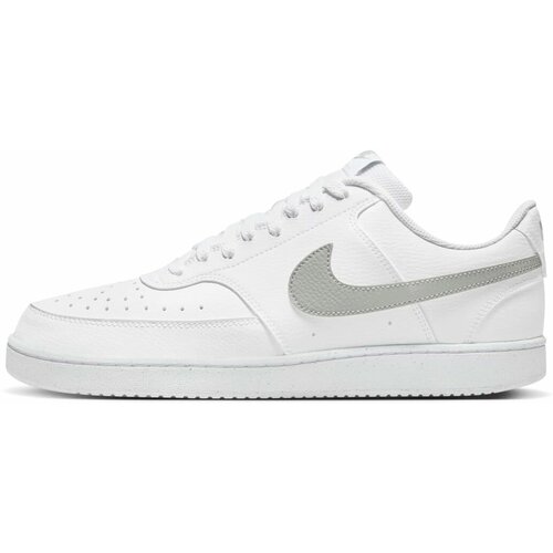 фото Кеды nike court vision low next nature, полнота f (eu)/ на среднюю стопу, размер 8,5 us, белый/серый