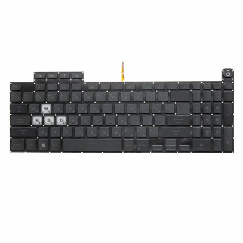 Клавиатура с RGB подсветкой для ноутбука Asus TUF Gaming FA507NV / TUF Gaming FA507NU / TUF Gaming A17 FA707NV / TUF Gaming A17 FA707NU / TUF Dash F15 FX517ZE / TUF Dash F15 FX517ZC / TUF Dash F15 FX507ZM - черная черный