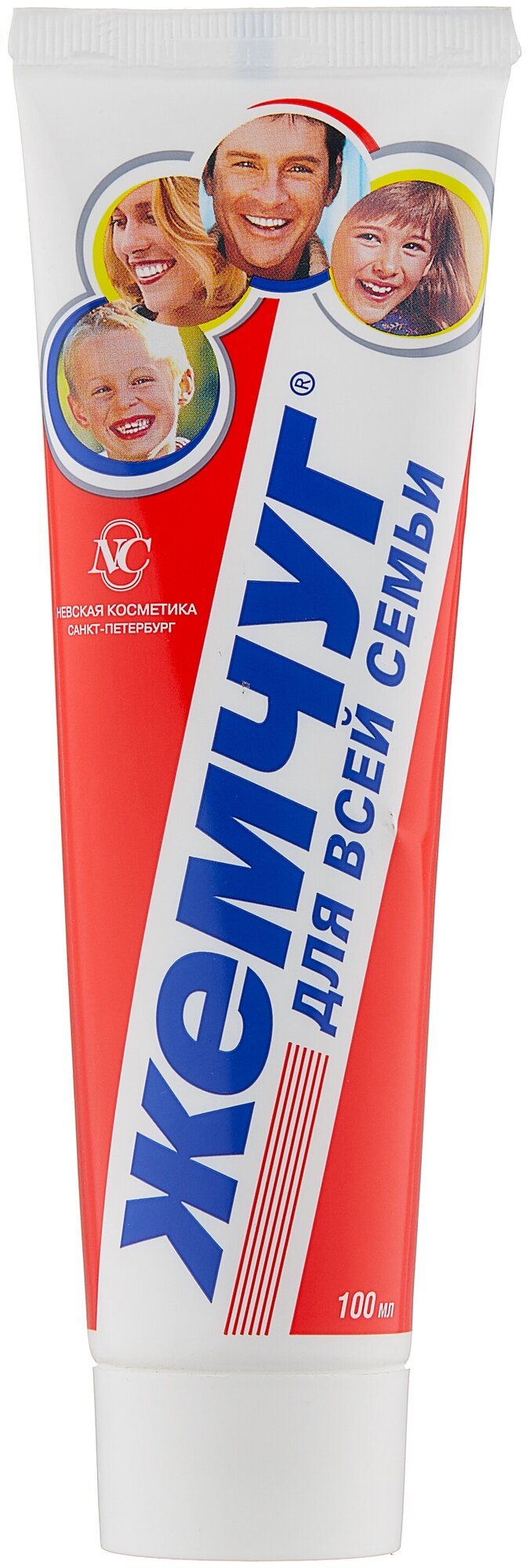 Зубная паста Новый Жемчуг Для всей семьи, мята, 100 мл