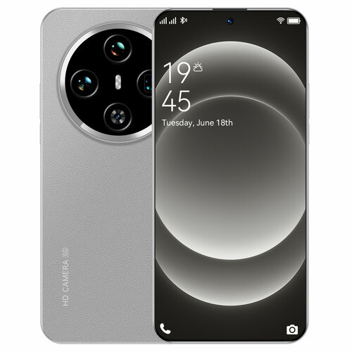 Смартфон M14 ULTRA Global 12512 ГБ Игры для смартфонов Мобильные Dual nano SIM мощные игровые функции быстрая зарядка мощный процессор Акции на смартфоны русская версия cдлительное время автономной работы серый 9800₽