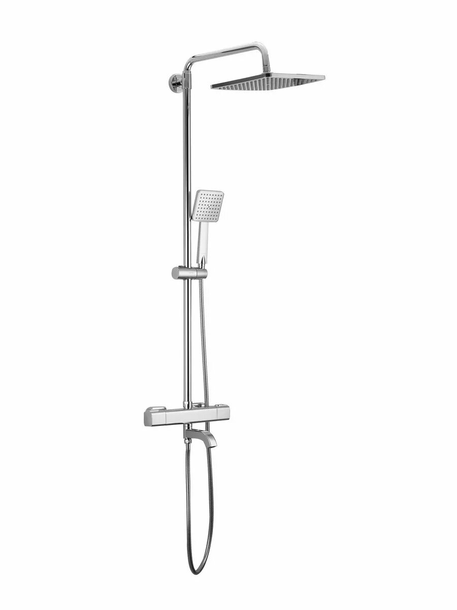 Душевая система с тропическим душем и термостатом G2491 латунь, хром