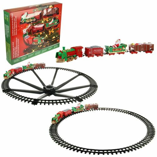 Железная дорога Праздничная на ёлку со светом и звуком Veld Co 2354₽