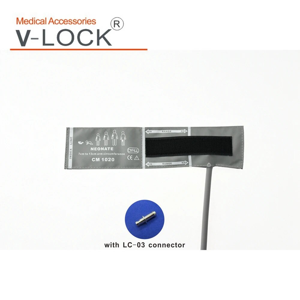 Изображение Многоразовая манжета для измерения артериального давления V-LOCK для монитора Mindray, Child Arm 18-26CM
