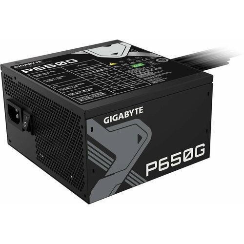 Блок питания Gigabyte ATX 650W GP-P650G 80 gold 204pin APFC 120mm fan 6xSATA RTL 9020₽
