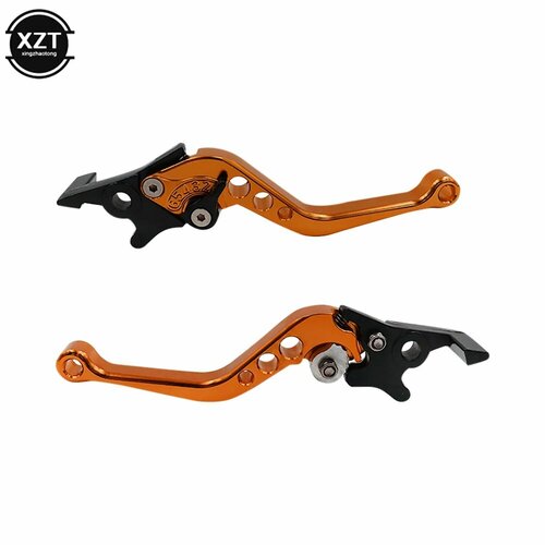 2 шт. ручка сцепления Simson Tuning универсальная ручка тормоза мотоцикла из сплава с ЧПУ регулируемый размер тормозные рычаги мотоцикла, Черный