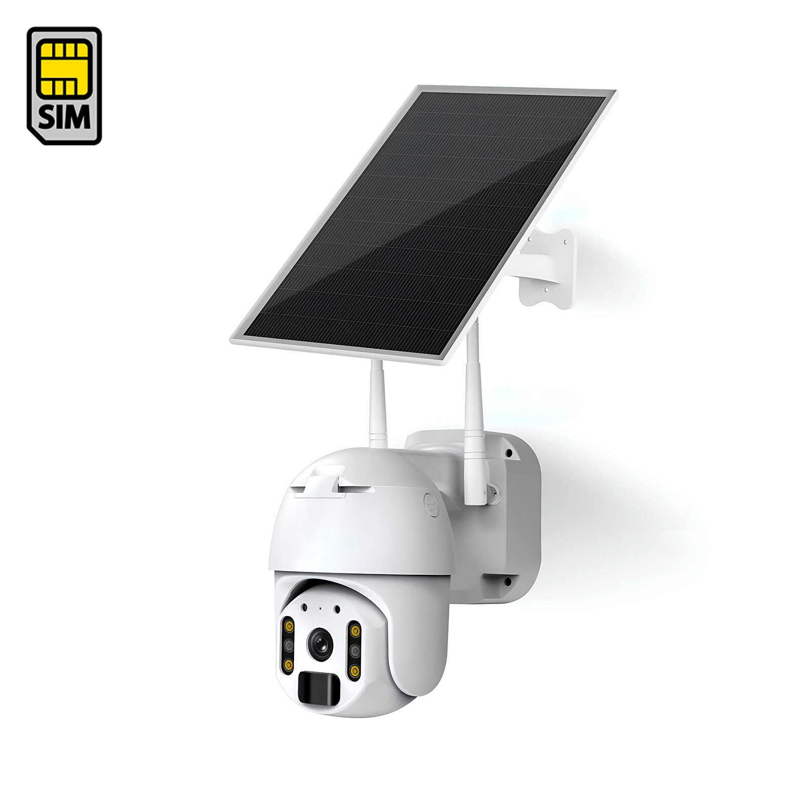 Уличная поворотная беспроводная 4G IP-камера 2MP Link ZC301 Solar (2MP-4G) с солнечной панелью 6Вт и мощным аккумулятором, с записью на SD карту и 2-с