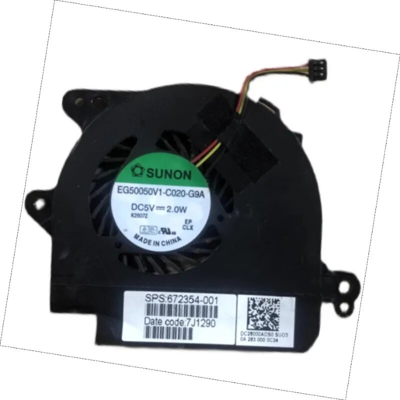 Подлинный вентилятор для HP FOLIO 13-1000 13-1015tu 672354 -001 EG50050V1-C020-G9A, 13-1000 13-1015tu