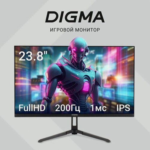 Изображение товара Игровой Монитор 23.8" Digma Overdrive 24P410F, 1920х1080, 200 Гц, IPS, черный (dm24sg03)