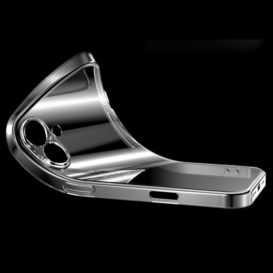 Чехол Clear Case силиконовый с защитой камеры для iPhone 16 (6.1"), прозрачный — фото 1