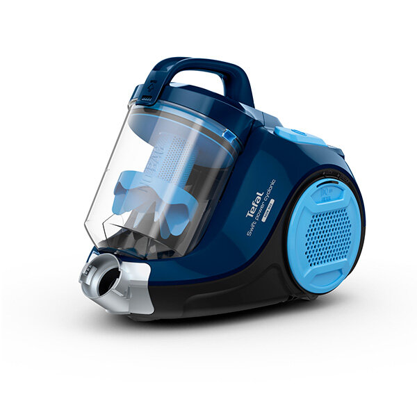 Пылесос Tefal "Swift Power Cyclonic" TW2971, сухой, контейнер, 750Вт, синий — фото 1