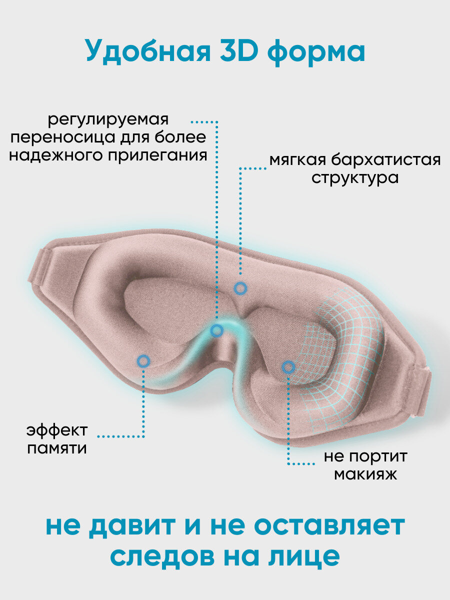 Маски Для Сна Xiaomi Маска для сна Hangwoods, розовый