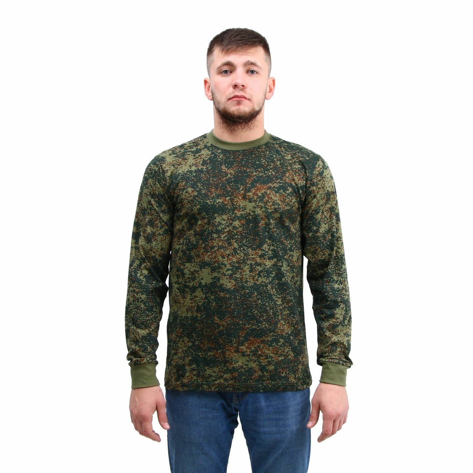 Футболка, размер 48, хаки