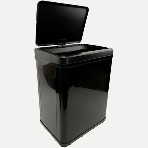 Изображение товара Ведро мусорное большое Homium Bin с сенсорной крышкой, цвет черный, 50 л (SD-808-50L-black)