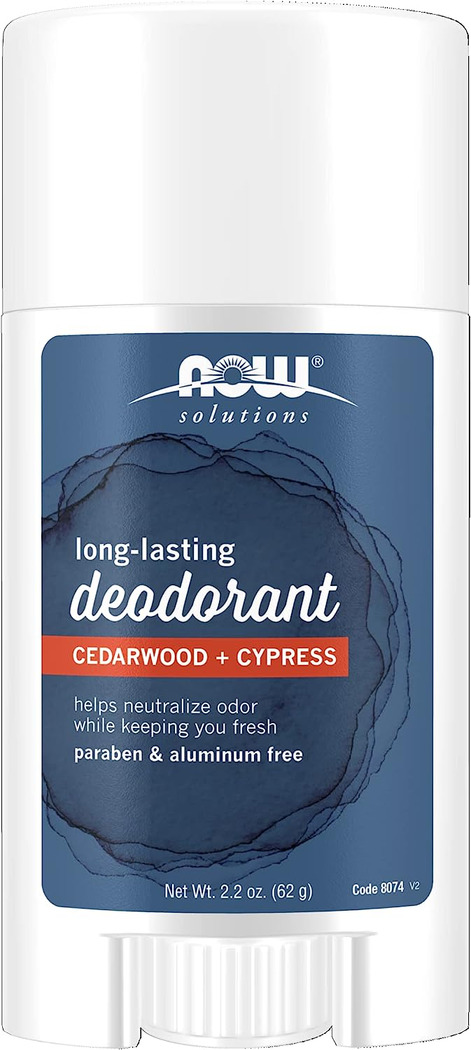 Дезодорант NOW Cedarwood Cypress, гипоаллергенный, без парабенов, 62г