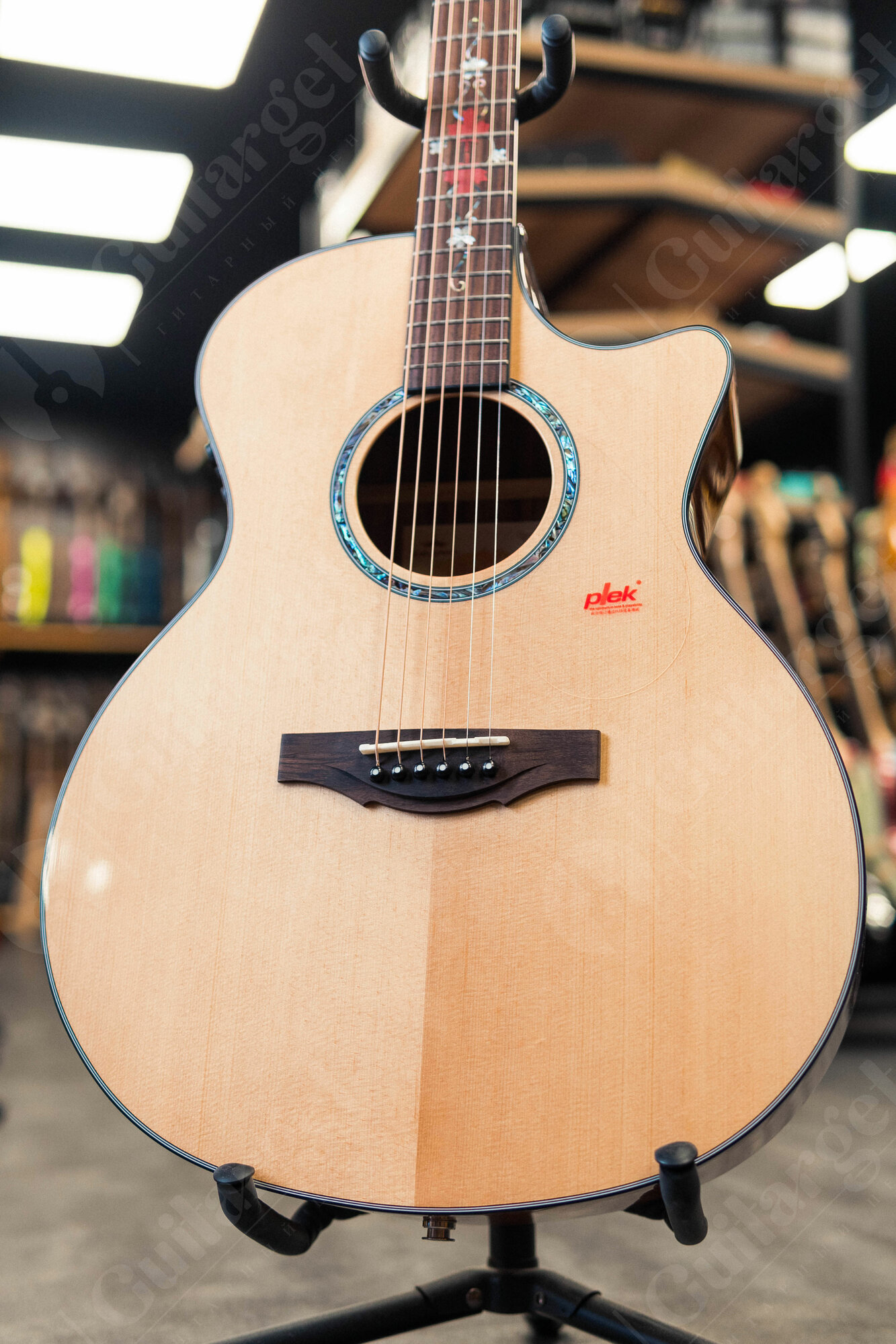 Трансакустическая гитара Kepma F2ME GA NAT с чехлом — фото 1