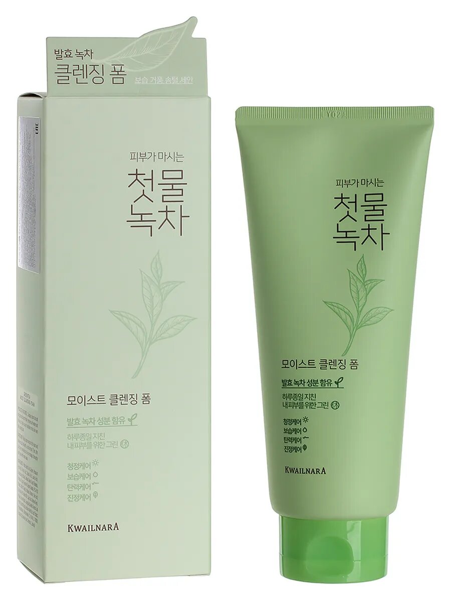 Пенка для лица очищающая Green Tea Moist 180гр