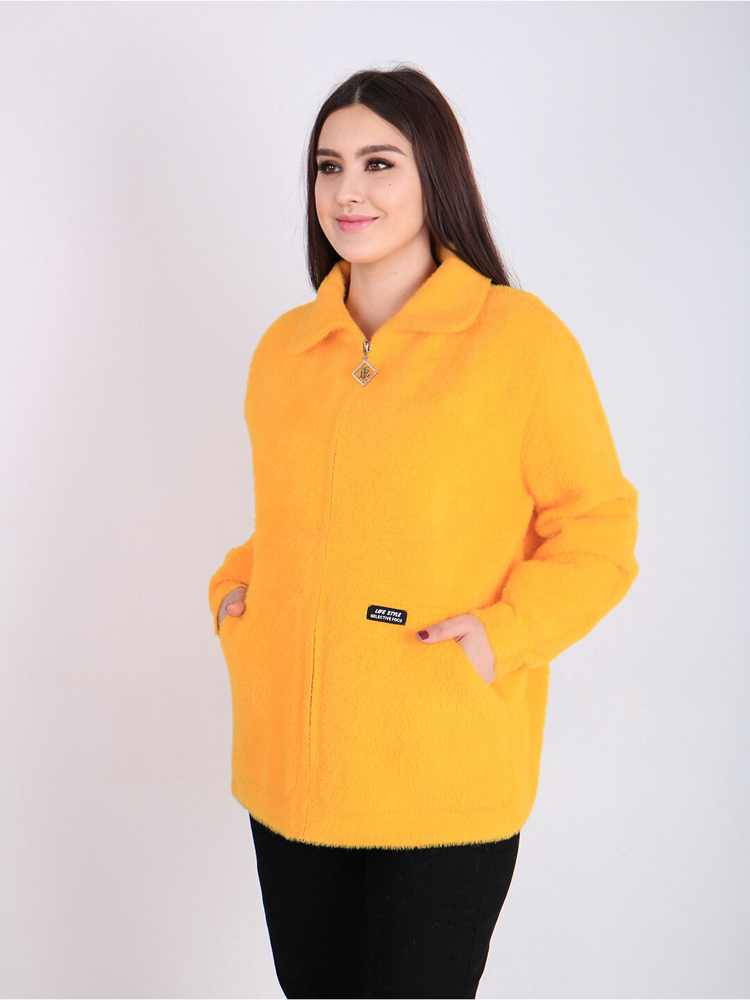 Пальто, размер One Size, Желтый — фото 1