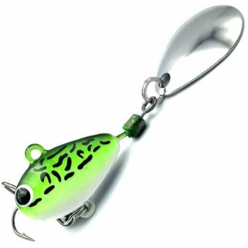 Тейл-спиннер UF-STUDIO HURRICANE, 10 гр, GRIA Frog