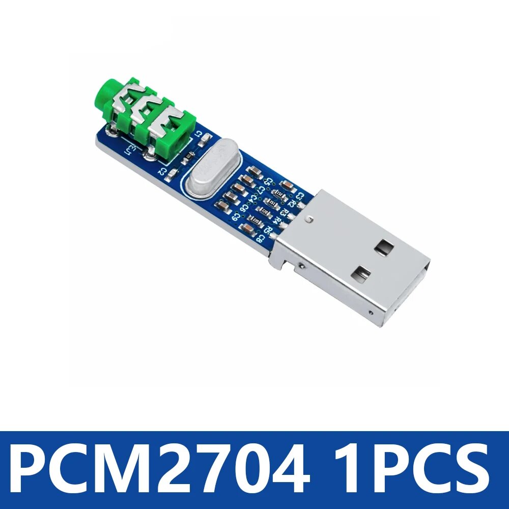 EGBO 5 В Mini PCM2704 USB ЦАП HIFI USB Звуковая карта USB Модуль декодера ЦАП для Arduino Raspberry Pi 16 бит, 1PCS