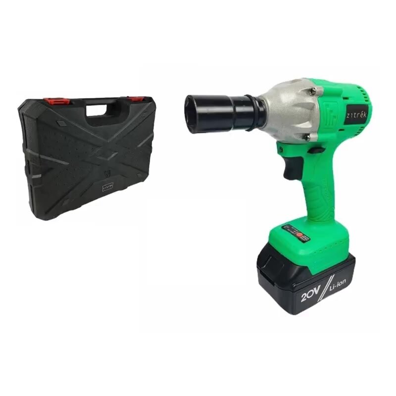 Гайковерт аккумуляторный ударный Zitrek Crusher 20-Li (20В, Li-ion аккумулятор 1шт, ЗУ, кейс) — фото 1