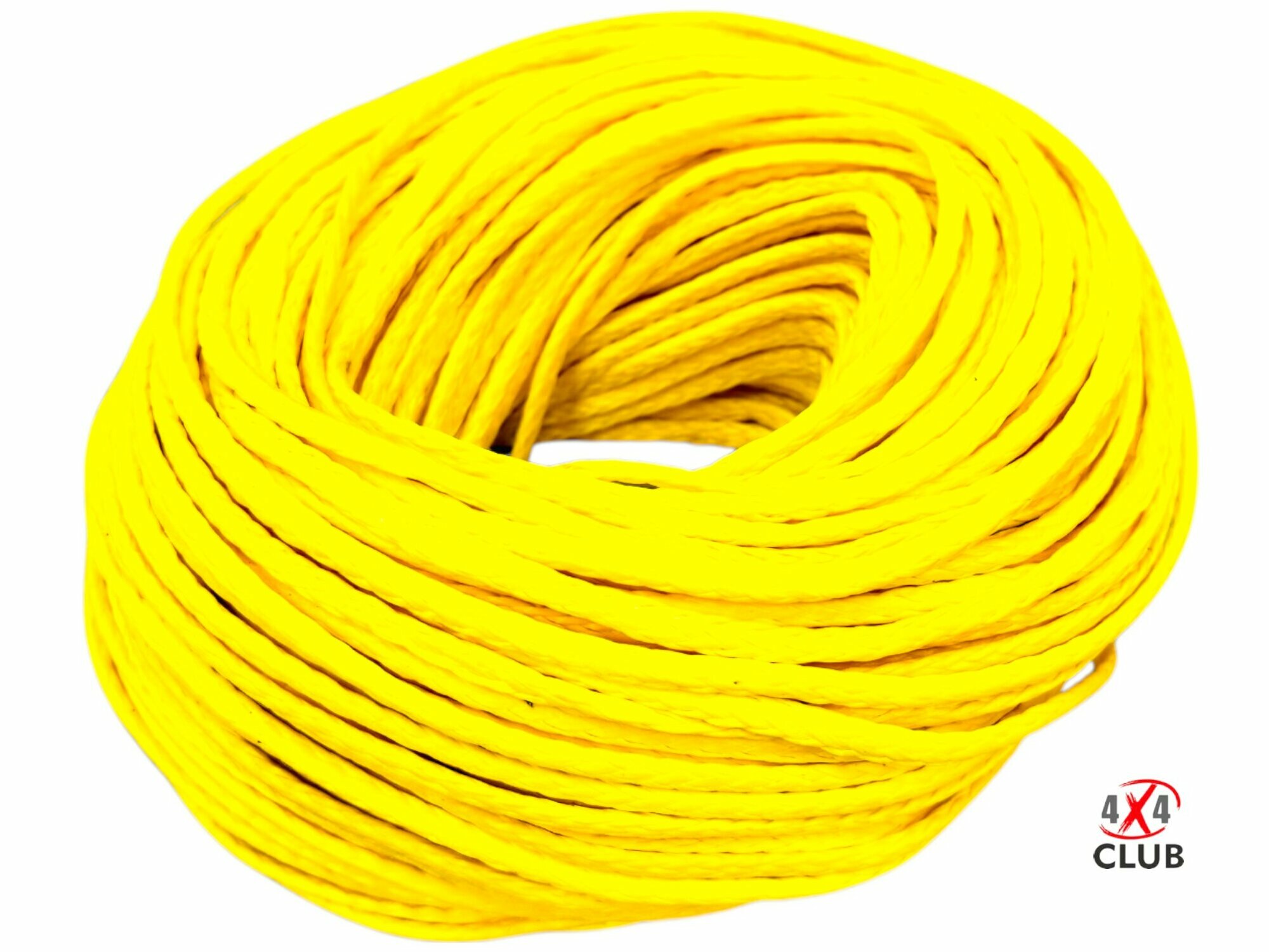 Лебедочный трос "Super Rope" 3 мм 50 метров, желтый