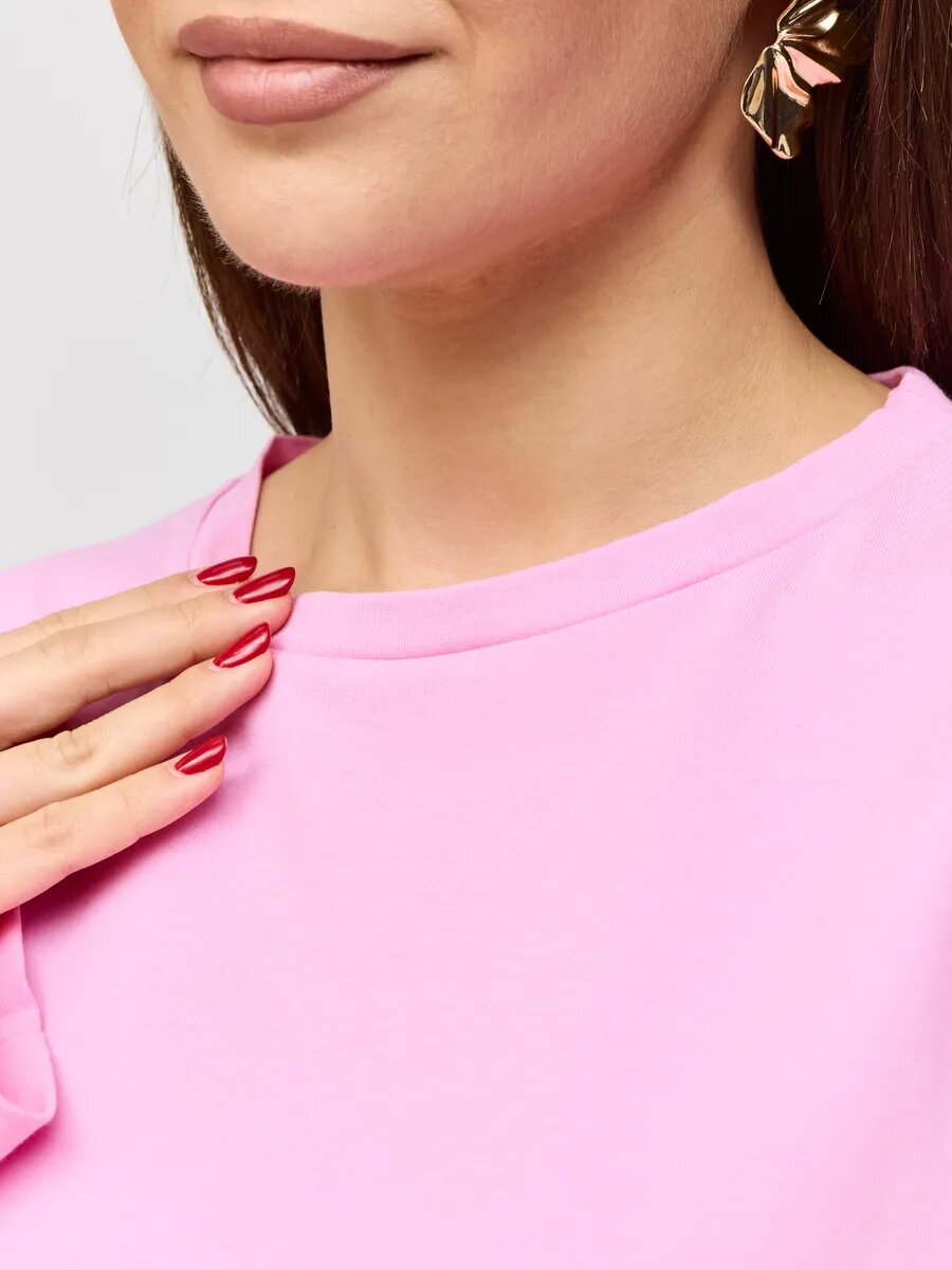 Лонгслив спортивный размер 46, , коралловый, розовый — фото 1