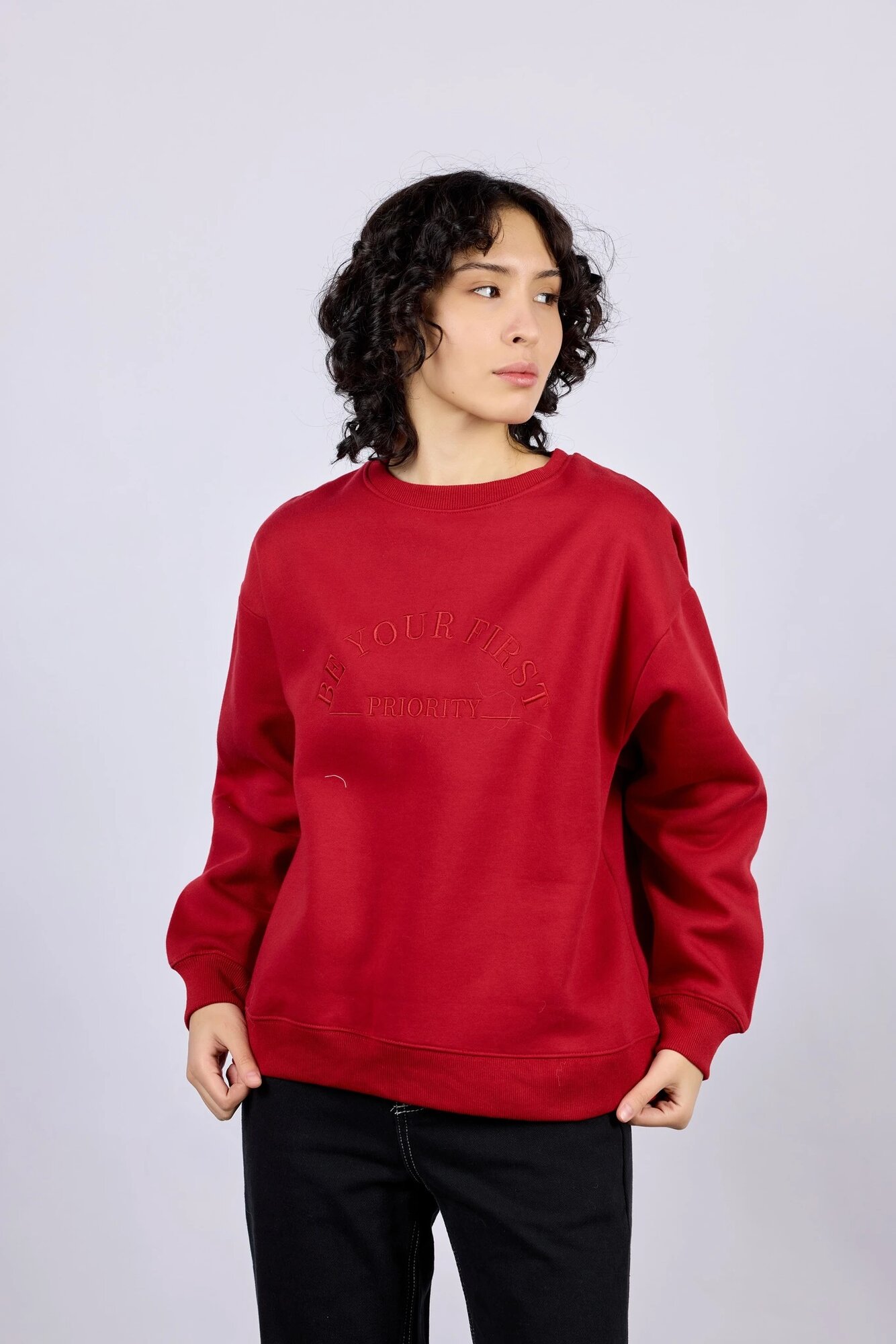 Толстовка Selfie, размер XS, , красный — фото 1