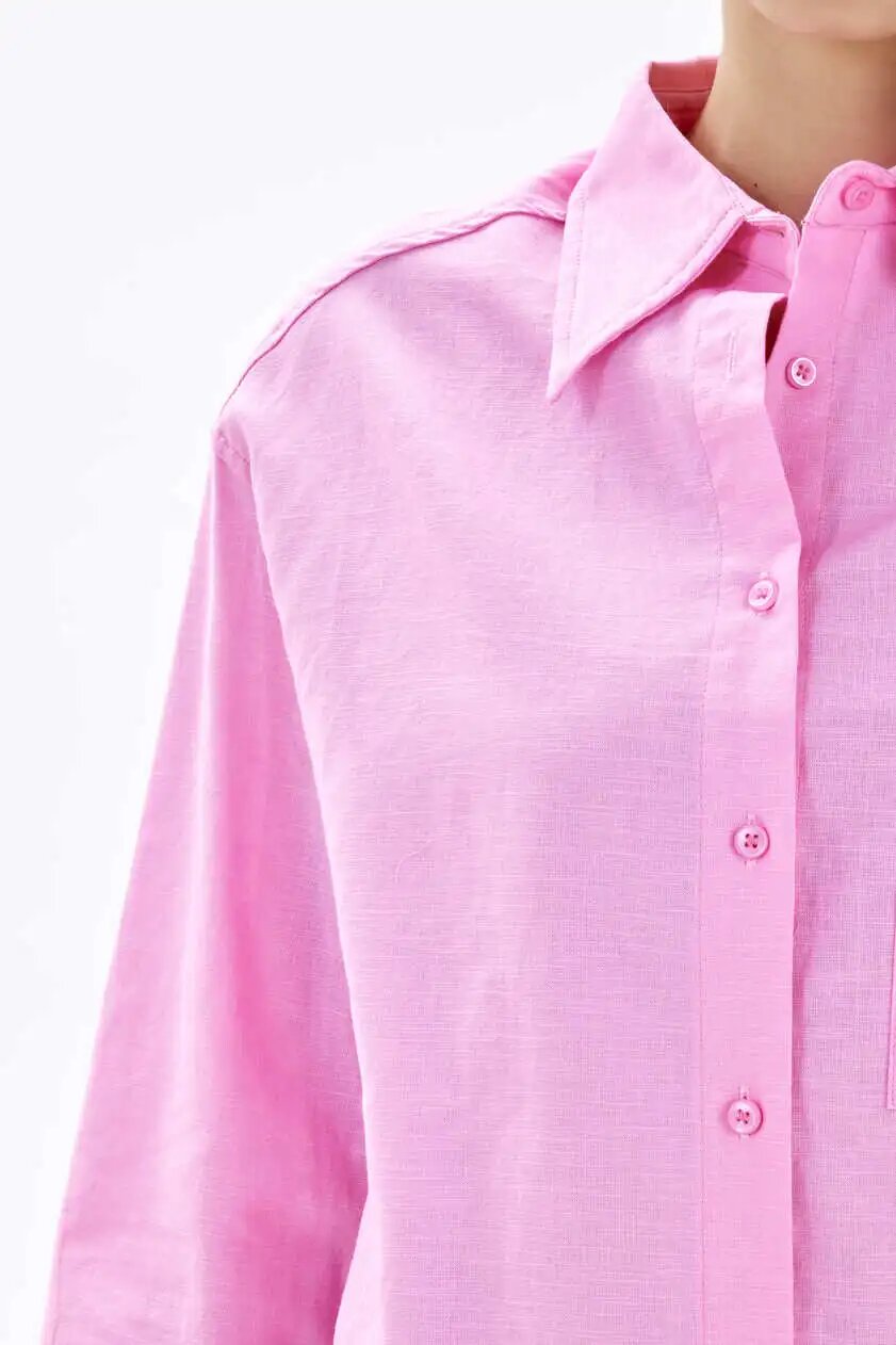 Рубашка Selfie, размер L, рoзовый — фото 1