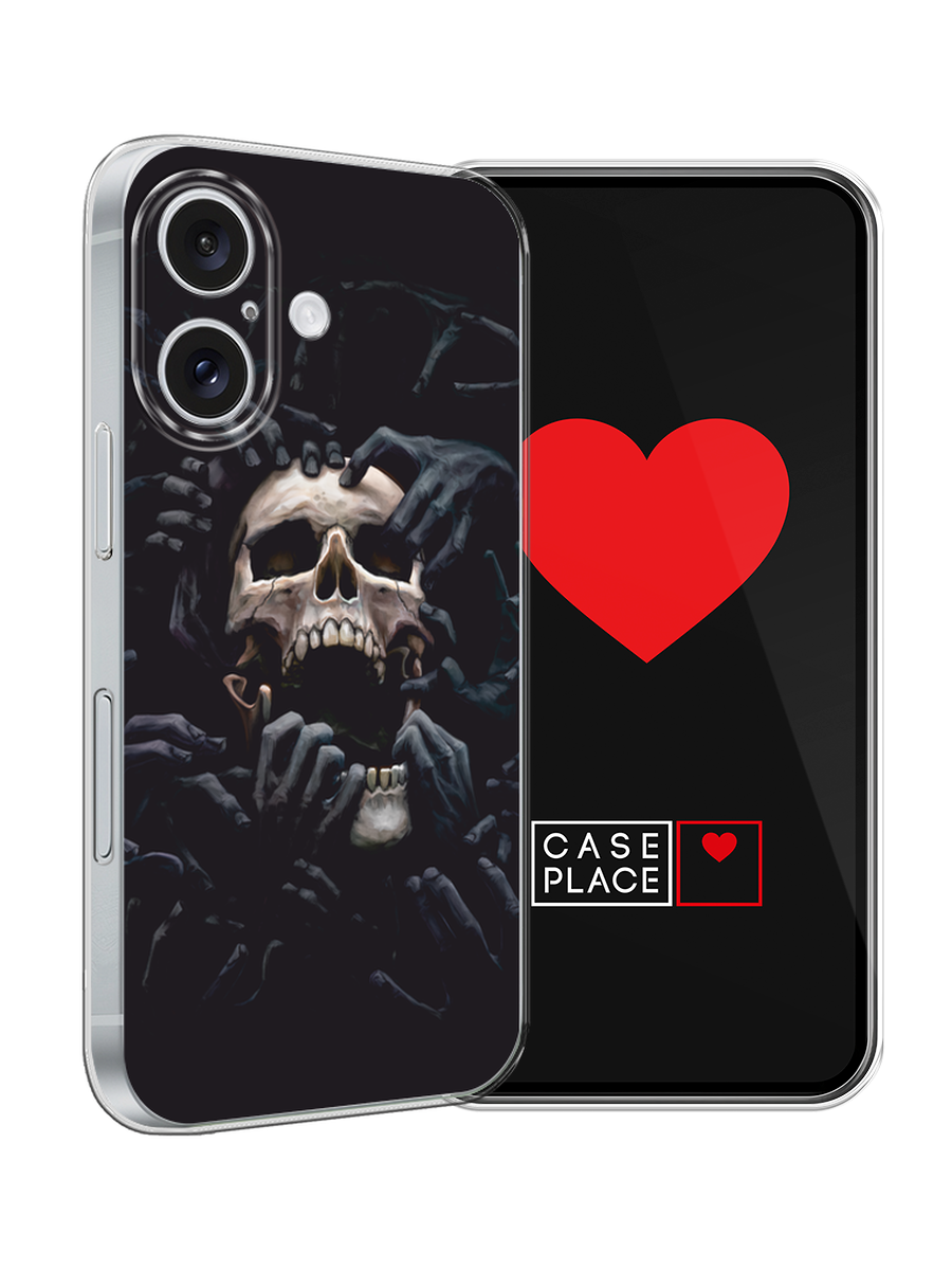 Чехол на Apple iPhone 16 / Айфон 16 с принтом Череп 29 — фото 1